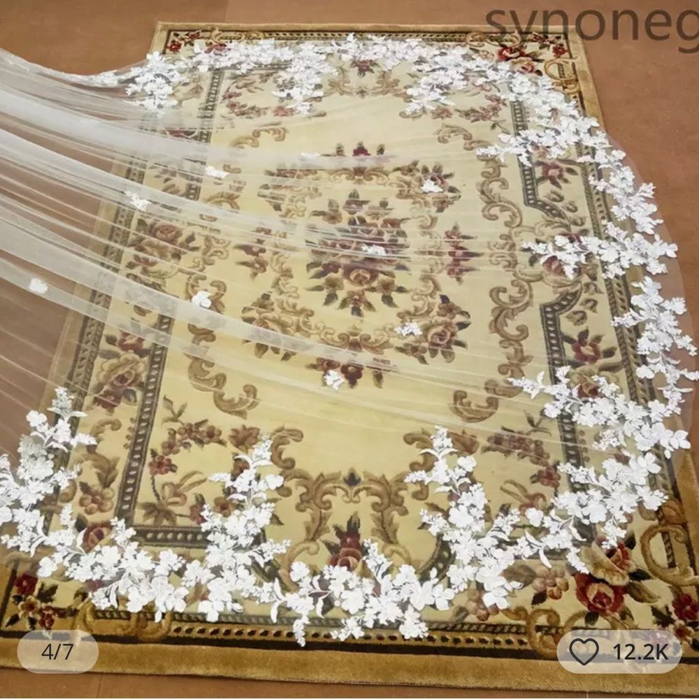 NEW Bridal Veil WHITE - Picture 4 of 8